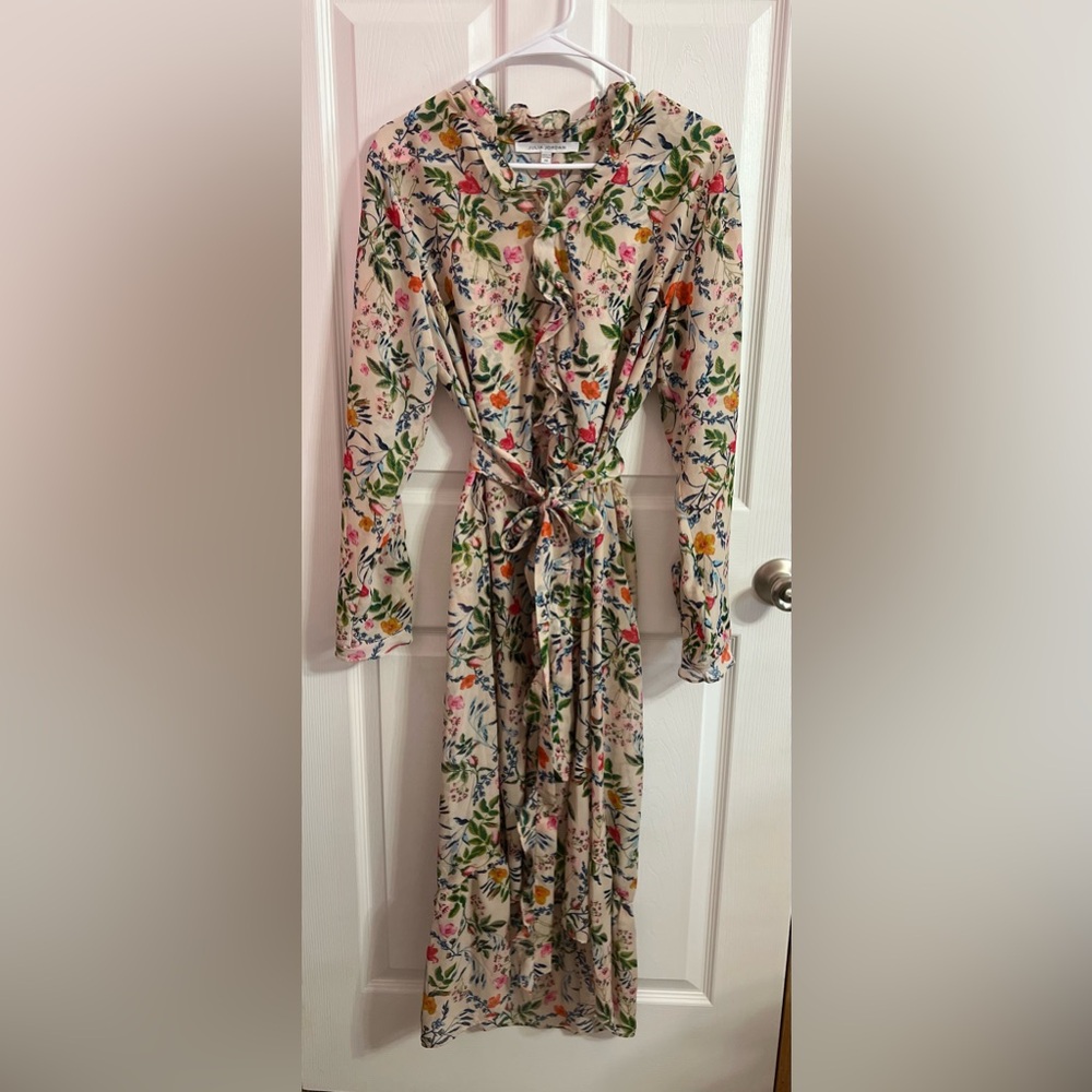 julia jordan Floral-Print Ruffled Midi Dress NWT size 14 - Picture 3 of 8